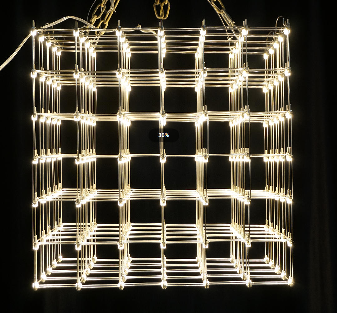 Custom Light Cube Artistic Chandelier